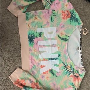 PINK crop sweatshirt